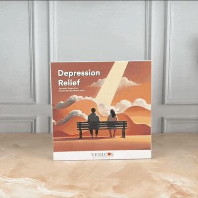 Depression Relief Pack | Ayurvedic Medicine + CBT Therapy - for Mood & Emotional Stability - Vedicos