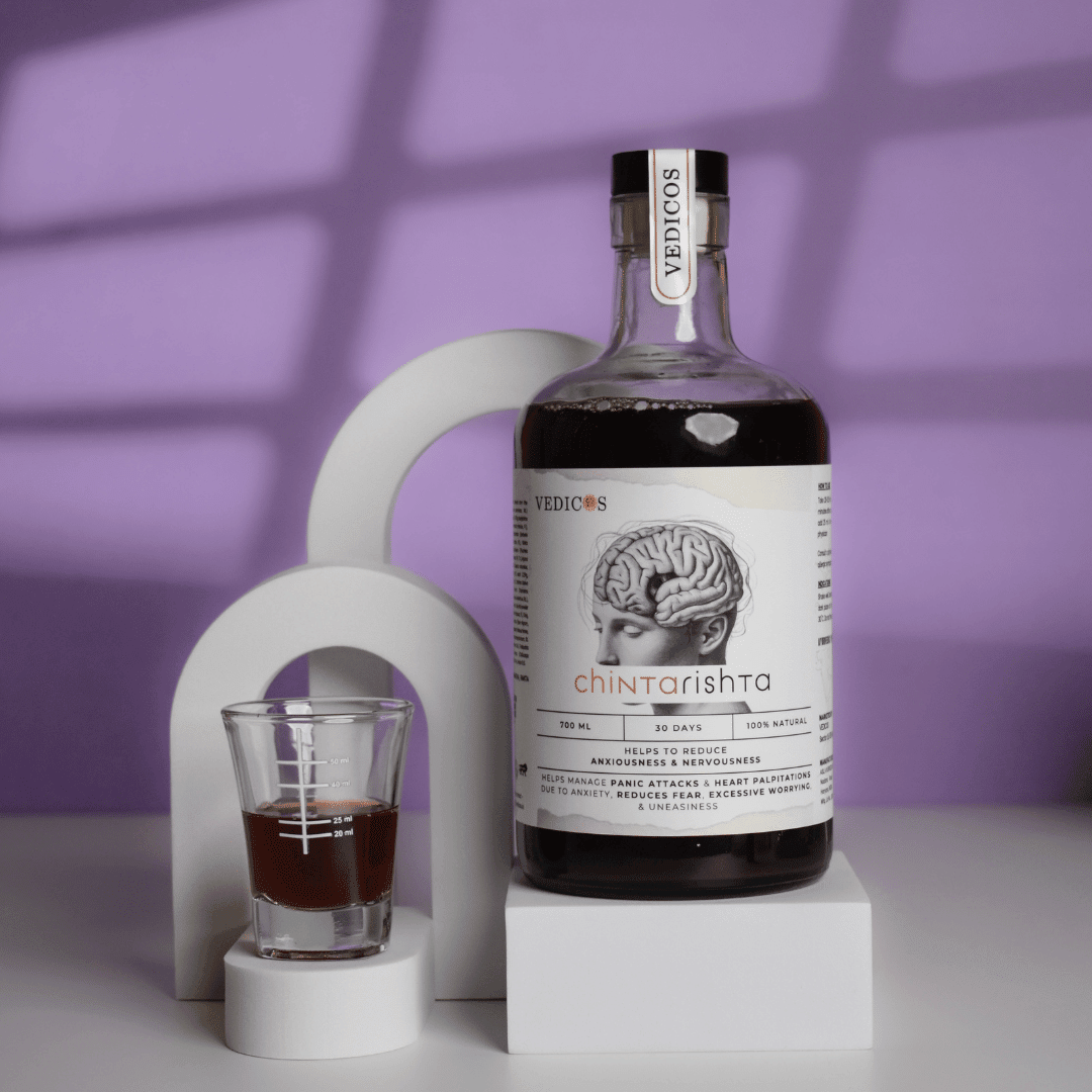 Anxiety Relief Pack | Ayurvedic Medicine + CBT Therapy - for Worry & Restlessness - Vedicos