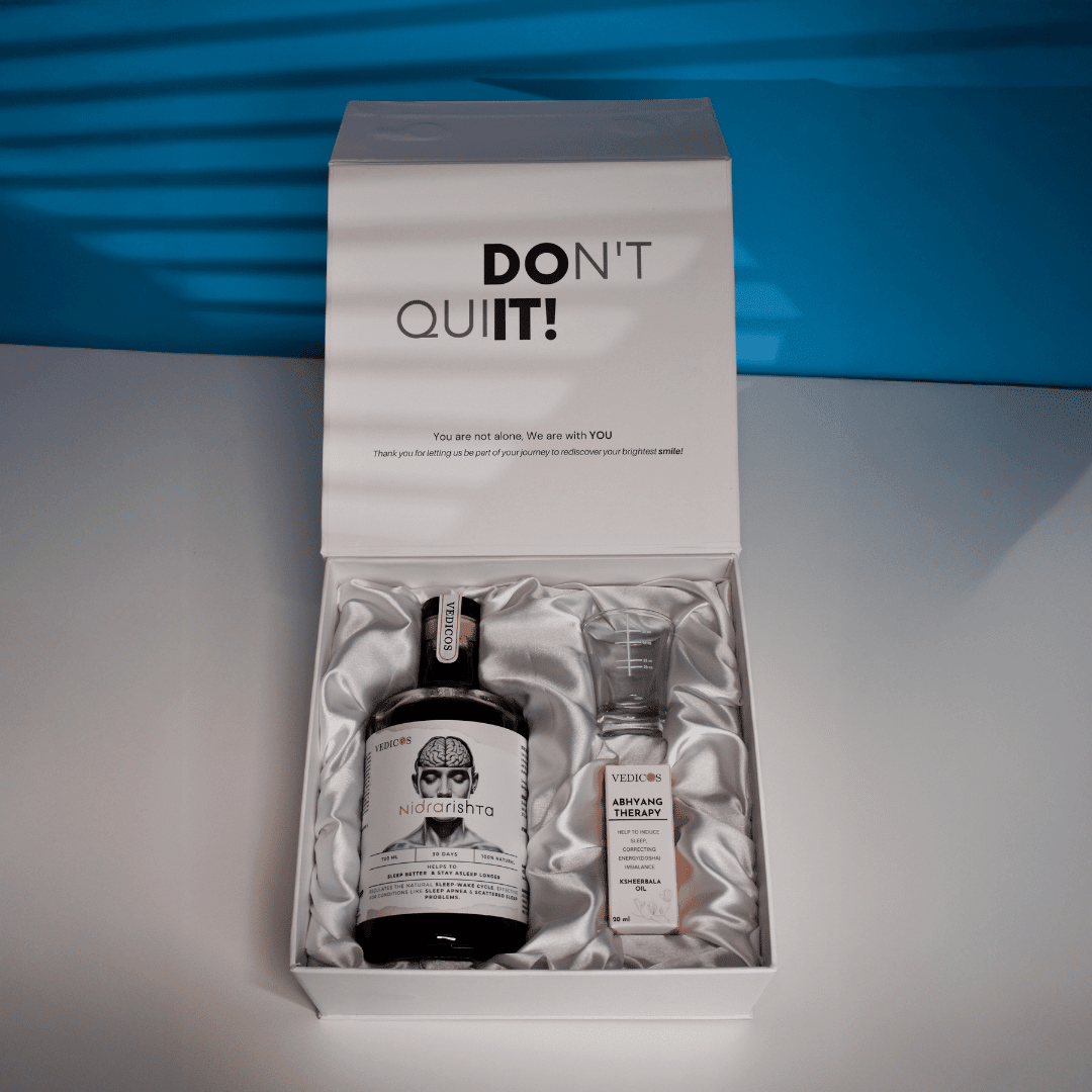 Sleep Relief Pack | Ayurvedic Medicine + CBT - I Therapy - for Deep, Restful Sleep - Vedicos